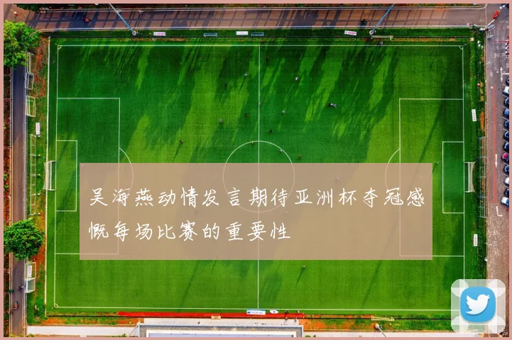 吴海燕动情发言期待亚洲杯夺冠感慨每场比赛的重要性